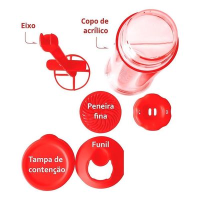 Tapioqueira Polvilhador Dispenser Farinha Goma Peneira Armazena Máquina Biju Tapioca Temperos Manual