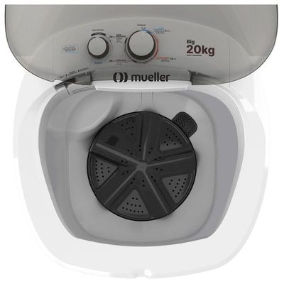 Lavadora De Roupas Semiautomática 20,1kg Mueller Big Branco 220V