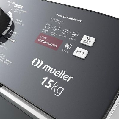 Máquina De Lavar Mueller 15kg, Com Ultracentrifugação Mla15 Branco 110V