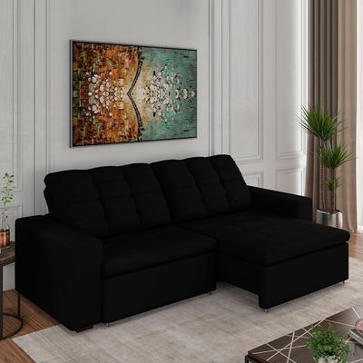 Sofa Retratil E Reclinavel 210 Cm Max Veludo Sl 944 Moll Sl 944