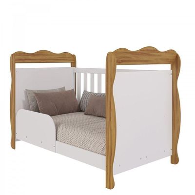 Berço Infantil Lisi - Moveis Peroba Amendoa-branco