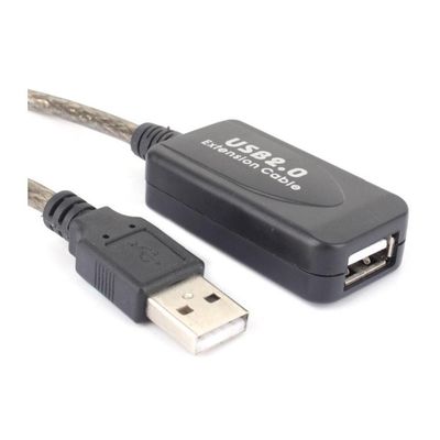 Cabo Extensor Usb Macho x Fêmea Amplificado Ativo - 10 Metros