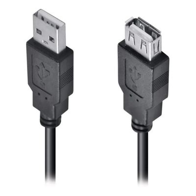 Cabo Extensor Extensão 1.8 Metros Usb 2.0 Macho Fêmea 1.8 Mts