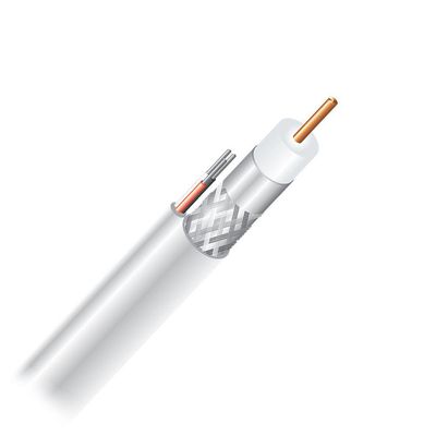 Cabo Coaxial Cabletech Std-40+tp3 Branco Bobina 305 M