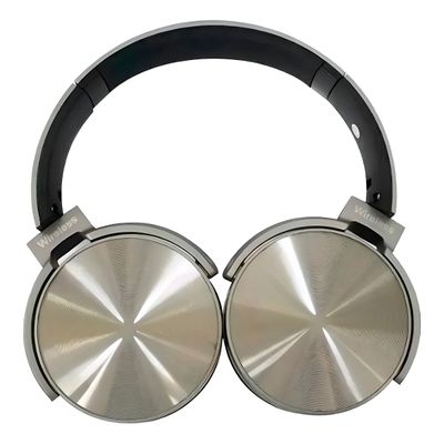 Headset Auscultadores Bluetooth Over-Ear Recarregável Cor:Cinza