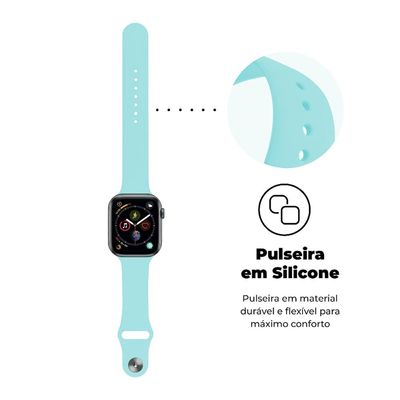 Pulseira para Apple Watch 42 / 44 / 45MM Ultra Fit - Verde Agua - Gshield