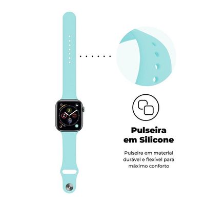 Pulseira para Apple Watch 42 / 44 / 45MM Ultra Fit - Verde Agua - Gshield