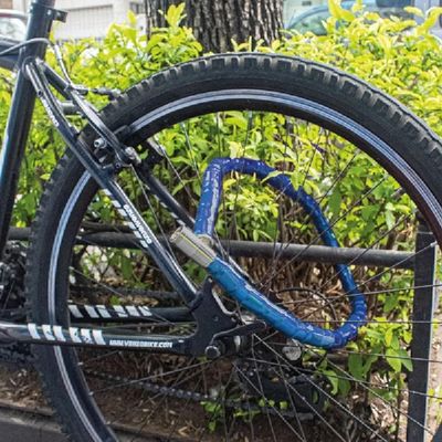 Corrente Reforcada Cadeado Tetra Trava Seguranca Anti Furto Moto Bike Estepe Portao 95cm Fechadura Articula
