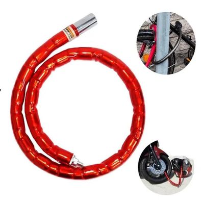 Corrente Reforcada Cadeado Tetra Trava Seguranca Anti Furto Moto Bike Estepe Portao 95cm Fechadura Articula