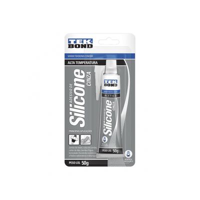 Silicone Tekbond Alta Temperatura Cinza 050G Blister