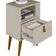 Mesa de Cabeceira Keila Off White 39x65 cm L04 - D'Rossi