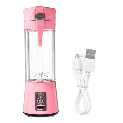 Mini Liquidificador Portátil Usb Recarregável Mixer (Rosa)