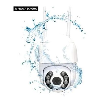 Câmera Ip Speed Dome Zoom 4x Ptz Wifi Prova De Água Externas