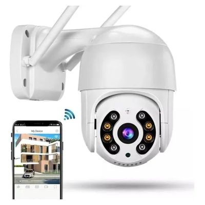 Câmera Ip Speed Dome Zoom 4x Ptz Wifi Prova De Água Externas