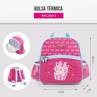 Lancheira Térmica Infantil 4750ml Jacki Design - Pimpolhos Pink