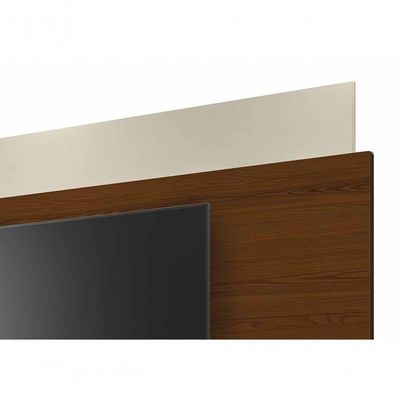 Rack Com Painel Horizon 2.2 Off White Com Natural - Moveisaqui
