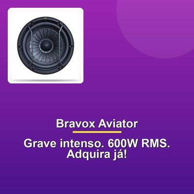 Alto Falante Subwoofer 12 Bravox Uxp Aviator 12-d2 600w Rms