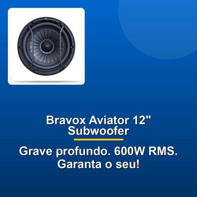 Alto Falante Subwoofer 12 Bravox Uxp Aviator 12-d2 600w Rms