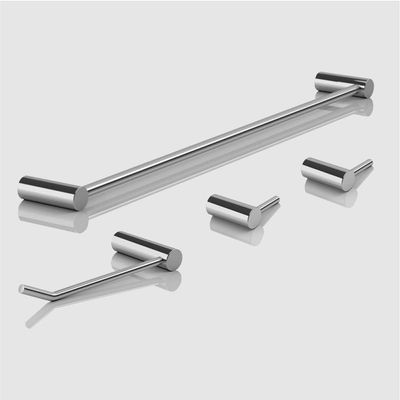 Kit Acessório Para Banheiro Escovado 4 Peças Grego Metal 2050or