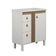 Gabinete Para Banheiro Ariel 80cm Com Pé Branco