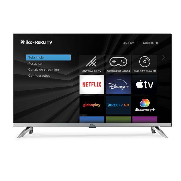 Smart TV 32” Philco Led PTV32G7PR2CSBLH Roku TV Dolby Audio Bivolt