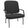 Cadeira De Escritório Recepção Com Braço Fixa Preta Magno P03 Crepe Preto - Lyam Decor