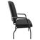 Cadeira De Escritório Recepção Com Braço Fixa Preta Magno P03 Crepe Preto - Lyam Decor