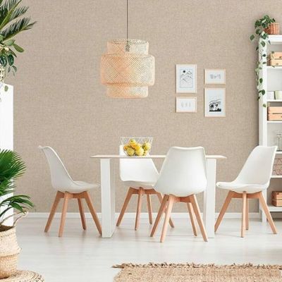 Papel de Parede Attractive 2 Aspecto Têxtil Bege 915078