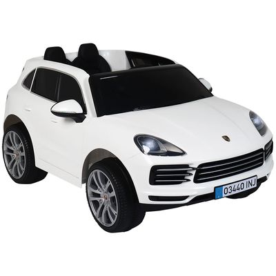 Carro Elétrico Infantil Porsche Cayenne S 12V Branco Bel Único / 12V