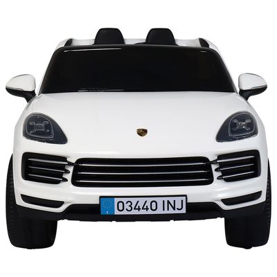 Carro Elétrico Infantil Porsche Cayenne S 12V Branco Bel Único / 12V