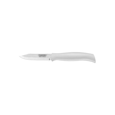 Faca para Legumes e Frutas Tramontina Profit com Lamina em Aço Inox e Cabo de Polipropileno Branco 3"
