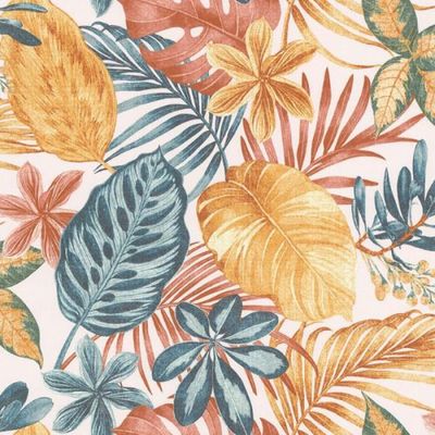 Papel de Parede Sejours Et Chambres 2 Folhagem Colorido 11220705