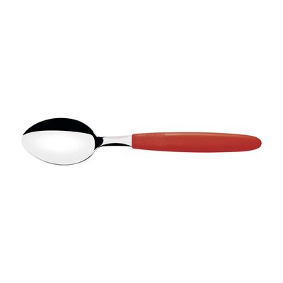 Colher de Mesa Tramontina Ipanema com Lamina em Aço Inox e Cabo de Polipropileno Vermelho