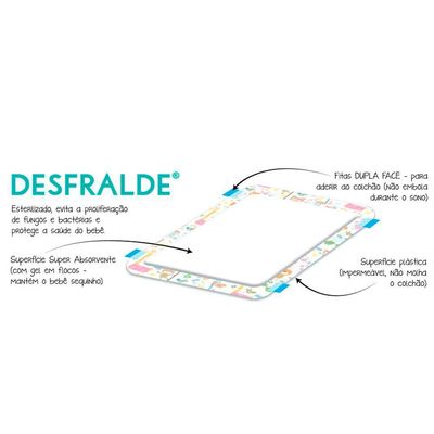 Kit Protetor de Colchão Desfralde Absorvente 5 Pacotes 50 Un