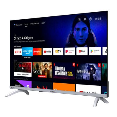 Smart TV 32" Britânia BTV32G23AGSSGBLH LED Dolby Audio Bivolt
