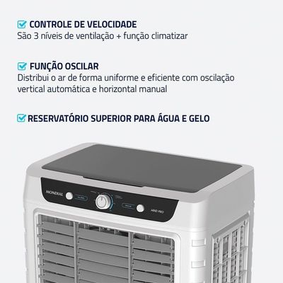 Climatizador Pro Mondial Branco/cinza 260W CL-65L 110V
