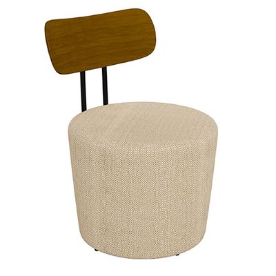 Kit 2 Poltronas Decorativas Addams Linho Champagne - Gran Belo