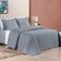 Kit Cobre Leito Espanha Casal Padrão 03 Peças Micropercal 200 Fios Matelado White Line - Cinza
