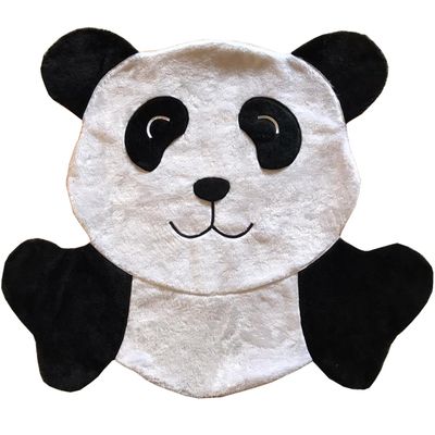Tapete Pelúcia Panda 95cm x 85cm Decorativo Quarto Infantil Base Emborrachado