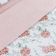 Kit Cobre Leito Colcha Maggy King 3 Peças Dupla Face Percale 200 Fios - Hortencia Floral Rosa