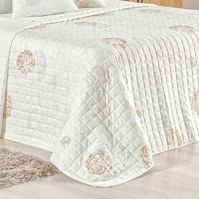 Kit Cobre Leito Colcha Tunes King 3 Peças Estampado 180 Fios - Garden
