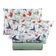 Jogo de Lençol Luar Casal 4 Peças Malha 100% Algodão Estampado - Verde Birds