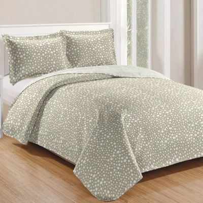 Kit Cobre Leito Colcha Daily King 3 Peças Dupla Face Estampado - Estampa 43 - 100% Poliéster