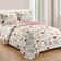 Kit Cobre Leito Colcha Daily Queen 3 Peças Dupla Face Estampado - Floral 32 - 100% Poliéster