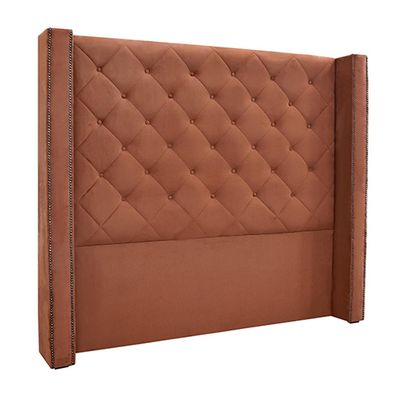 Cabeceira Decorativa Casal 1,64M Loewe Veludo Cobre - Gran Belo
