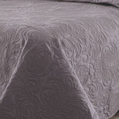 Kit Cobre Leito Colcha Basic Casal 3 Peças Dupla Face Liso Classic - Lavanda - 100% Poliéster