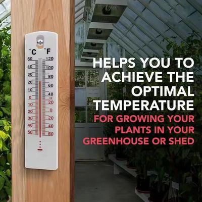 Termometro Parede Casa Escritorio Sitio Interno Externo Analogico Higrometro Escala Celsius Fahrenheit Ambiente Ideal Se