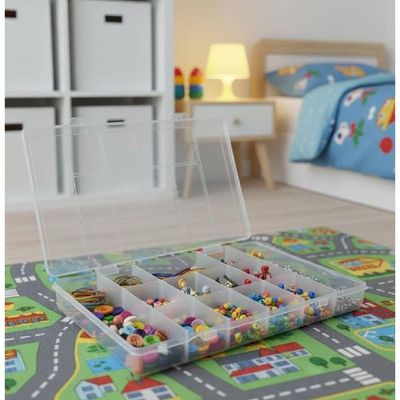 Caixa Box Organizador 13 Divisorias Maleta Multiuso Estojo Pesca Micanga Costura Brinquedo Legos Joias Artesanato