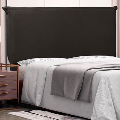 Cabeceira Decorativa Queen Size 1,60M Trento PU Marrom - Gran Belo