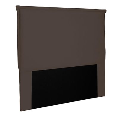 Cabeceira Decorativa Casal 1,40M Trento Suede Café - Gran Belo